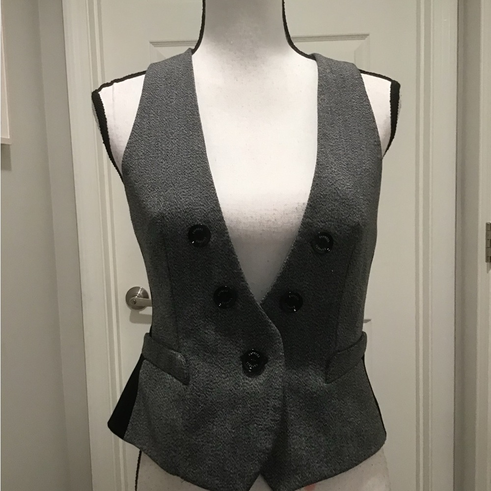 Gray Double-Breasted Women's Vest